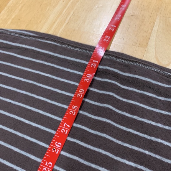 Eddie Bauer sport shop soft 100% cotton size tall large brown with white stripes - Picture 11 of 16